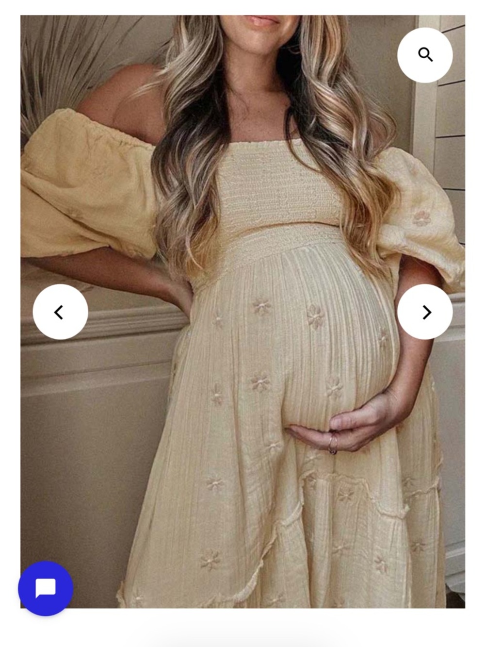 Apricot Daisy Off Shoulder Maxi Dress - Picture 4 of 4